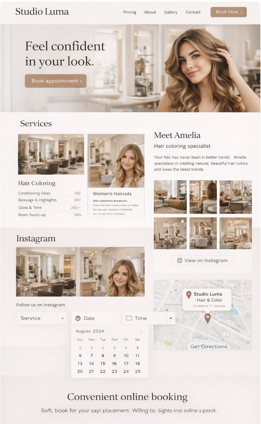 Strona Luma Hair Studio